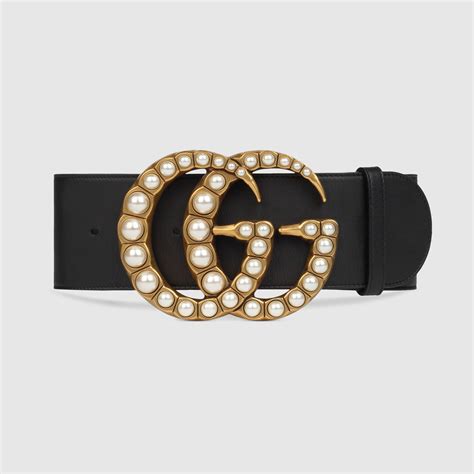 cintura gucci perle|gucci leather belt.